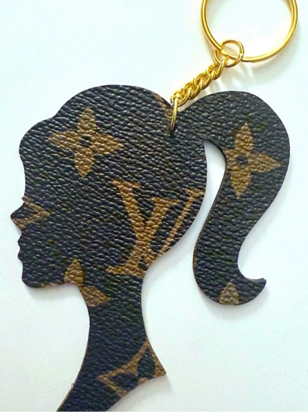 Upcycled Barbie Keychain/ Bag Charm. 1 of a kind - Picture 3 of 4